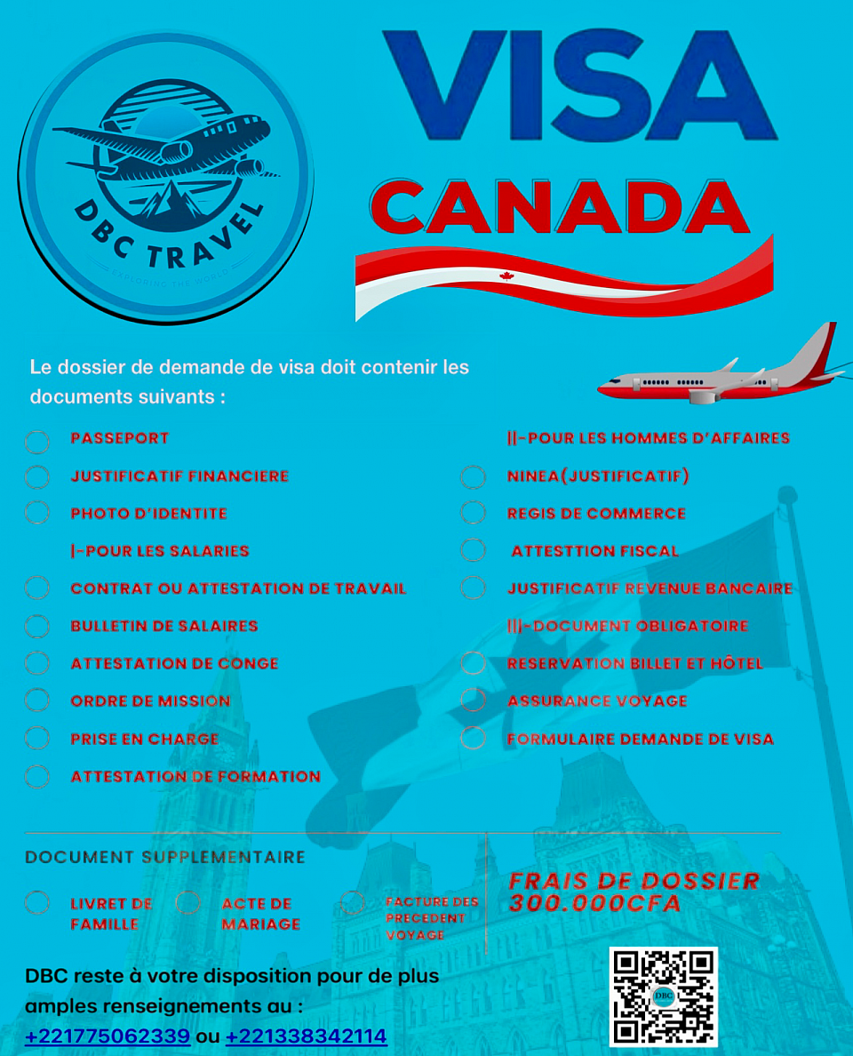 Visa Canada / agence de voyage
