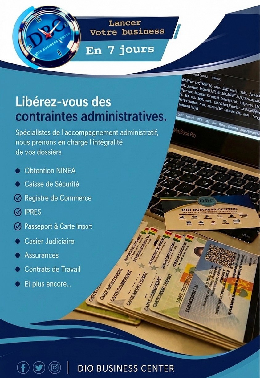 NINEA REGISTRE DE COMMERCE